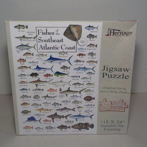 FISHES OF THE SOUTHEAST ATLANTIC COAST New 550 Piece Jigsaw Puzzle